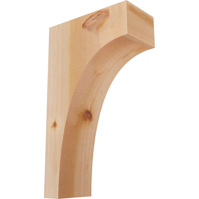 Huntington Corbel, H 20 po x l 5,5 po x P 12 po, Lisse, Cèdre rouge