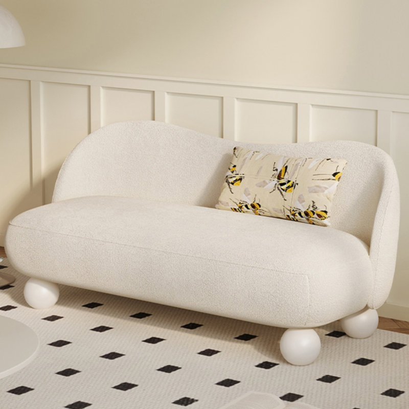 Canapé pour petit appartement crème, Blanc