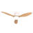 42-Inch Ceiling Fan With Light, Ultra-Slim Flush-Mount Design, 3 Abs Plastic Blades, Remote Control Included, 6-Speed Adjustment, Reversible Dc Motor, Quiet Operation, Ideal For Bedrooms, Indoor/Outdo