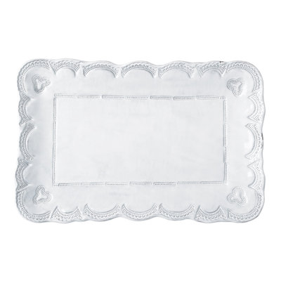 Petit plateau rectangulaire en dentelle Incanto