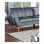 Ensemble canapé d'angle contemporain 2 pièces en velours gris foncé, comprenant un canapé d'angle à gauche et une causeuse d'angle à droite.-331829011