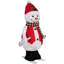 Silhouette de bonhomme de neige skiant