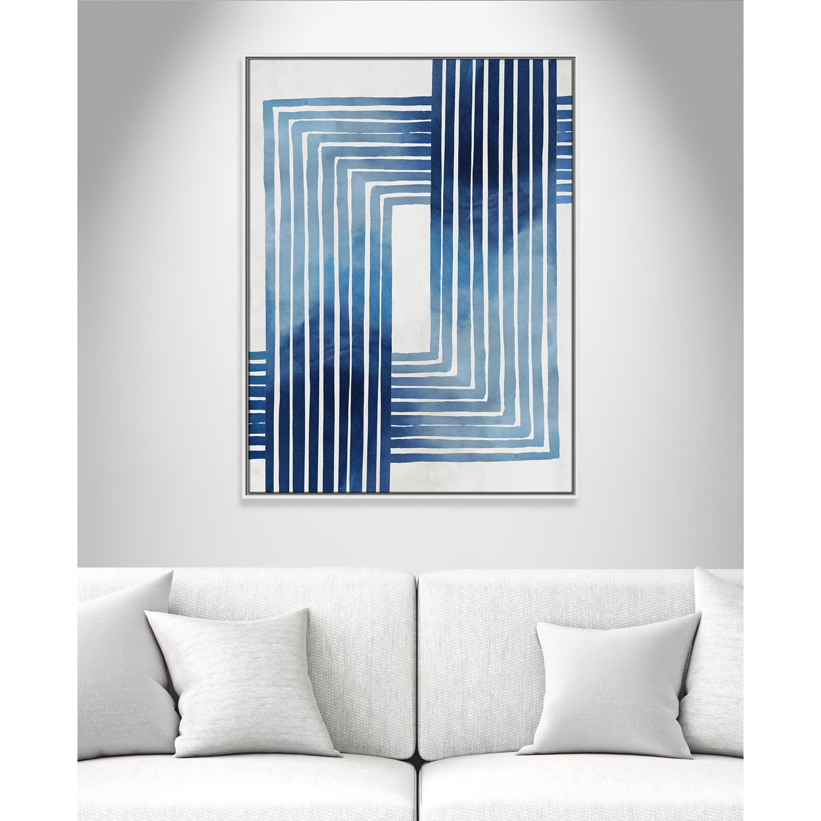 In Unison by Eva Watts - Painting Print, 41.5" H x 31.5" W x 2" D, White Framed Canvas
