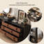 Commode à rallonge noire et brune de style français 102,36 po