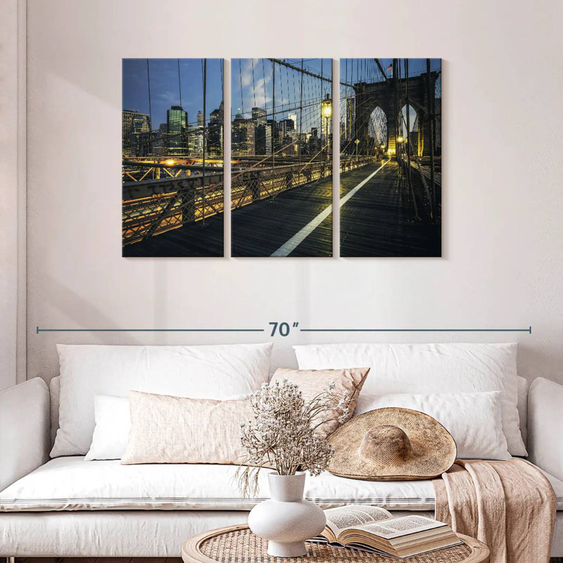 Éclairage Brooklyn Bridge, H 28 po x l 45 po