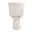 Toilette allongée deux pièces Harmonia, chasse d'eau tornade 1,28 GPF 1000G, siphon entièrement vitré, hauteur de confort de 17 po, transitionnel