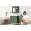 Ensemble de meuble-lavabo à une cuve moderne avec tiroirs et armoire à miroir Modern-995828837
