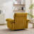  360° Swivel Chenille Accent Chair Upholstered Single Sofa With Throw Pillow-1249685641