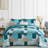 3-Piece Reversible Patchwork Quilt Set - Lightweight Microfiber Bedspread Coverlet for All Seasons-123175937-123175925