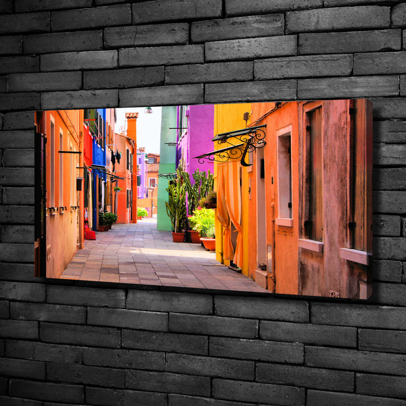 Colourful Streets - Wrapped Canvas Print
