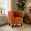 Velvet Upholstered 67m Occasional Accent Chair-765661291