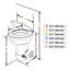 Cuvette de toilette allongée allongée par gravité de 20 po avec caravane et bidet Yescom-119332515