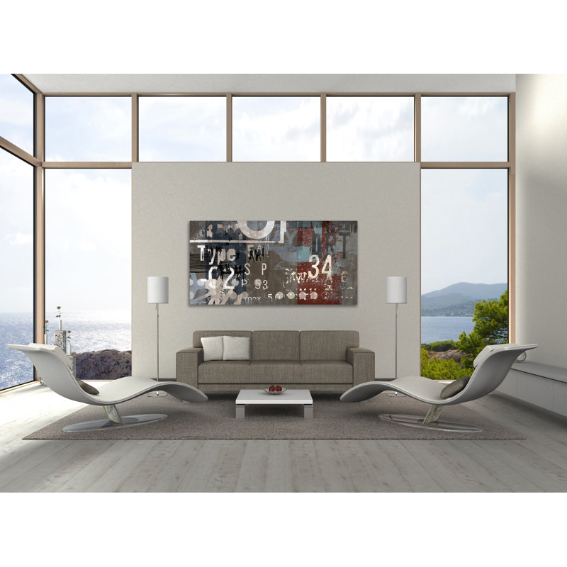 Type Art I by Sven Pfrommer - Wrapped Canvas Print, 30cm H x 61cm W x 4cm D