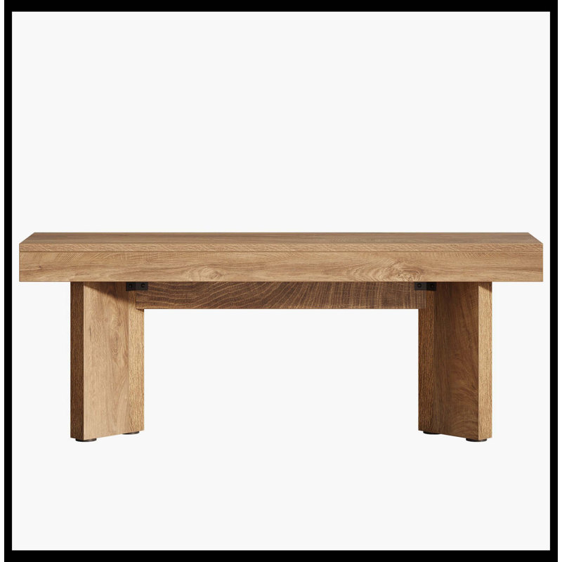 Banc de table de cuisine 47 po, banc de ferme avec cadre robuste