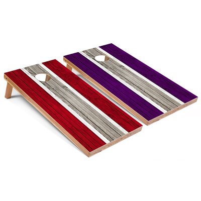 Striped Regulation 2x4 Cornhole Board Set -  Skip's Garage, SKP-TGTCB-CH132