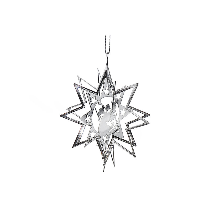 2.75'' Metal Holiday Shaped Ornament