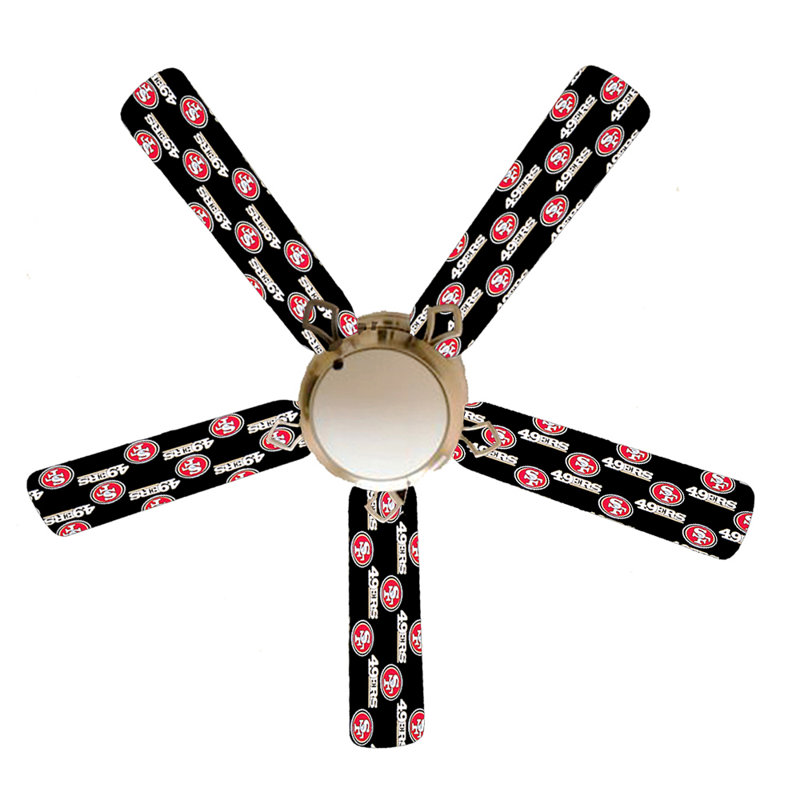 52'' Ceiling Fan with Light Kit, San Franscisco 49ers