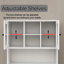 Armoire à linge blanche avec deux compartiments et panier de rangement amovible-861276614