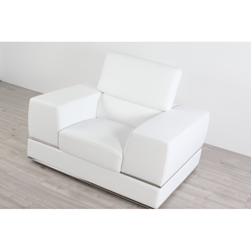 Fauteuil en cuir 50 po Emma