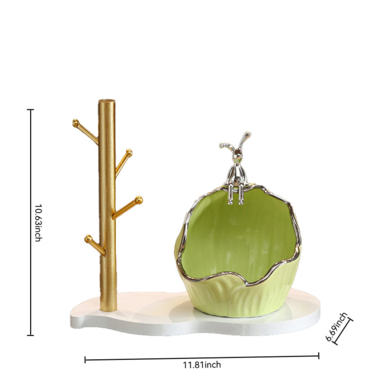 Key Storage Ornament, Green