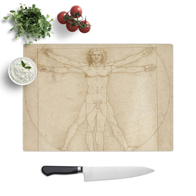Vitruvian Man Vol.2 by Leonardo Da Vinci Chopping Board
