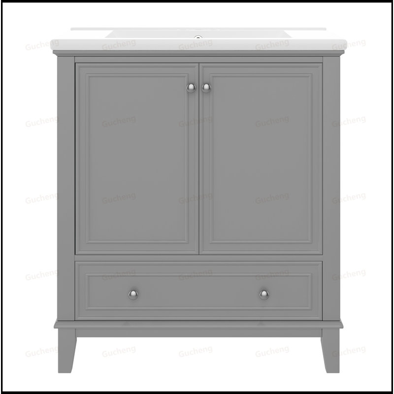 30Inch Bathroom Vanity With Sink, Gray