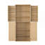 Armoire de rangement en bois cannelée avec portes, 6 tablettes de porte, organisateur et armoire de cuisine polyvalente Kitchen Pantry-395504888