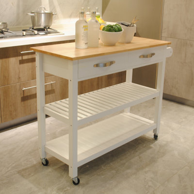Ashantee Wood Kitchen Cart