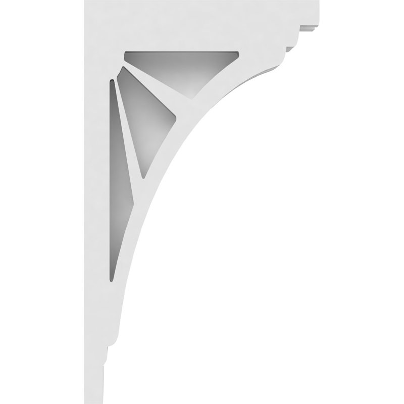 1 corbeau en PVC de qualité architecturale Stanford de l 7/8 po x P 7 po x H 12 po, H 12 po x l 7 po x P 1,875 po