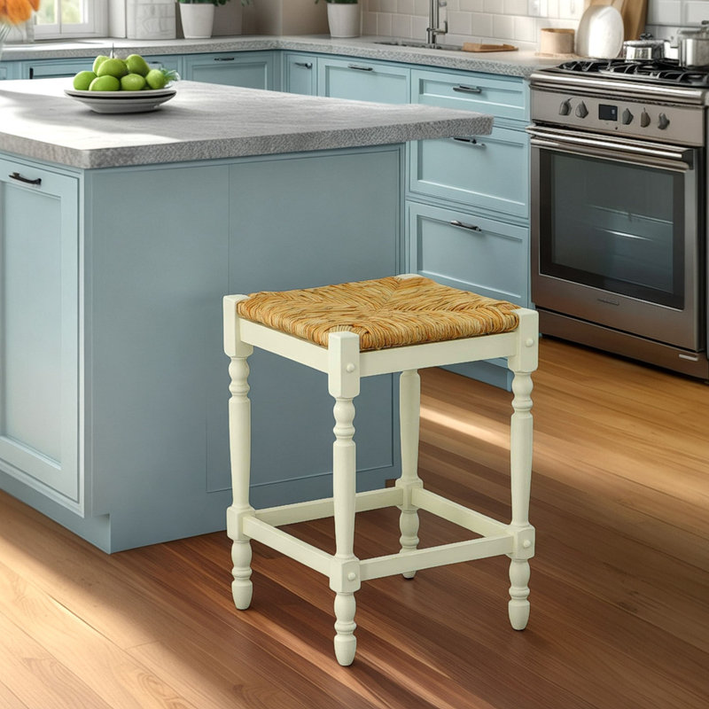Tabouret de comptoir 24 po Hawthorne, Blanc