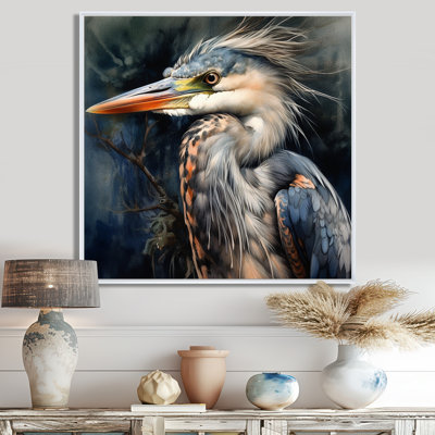 Graceful Heron Waterbird III - Heron, art mural