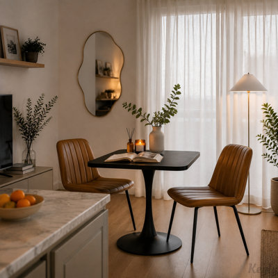 23.6-inch Square Tulip Dining Table for 2