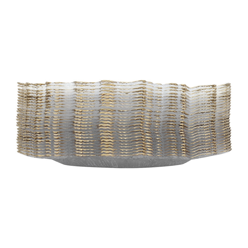 Kawehi 12.6" Charger Plates Table Charger Plates, Gold