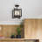 Demetries Glass Semi Flush Mount