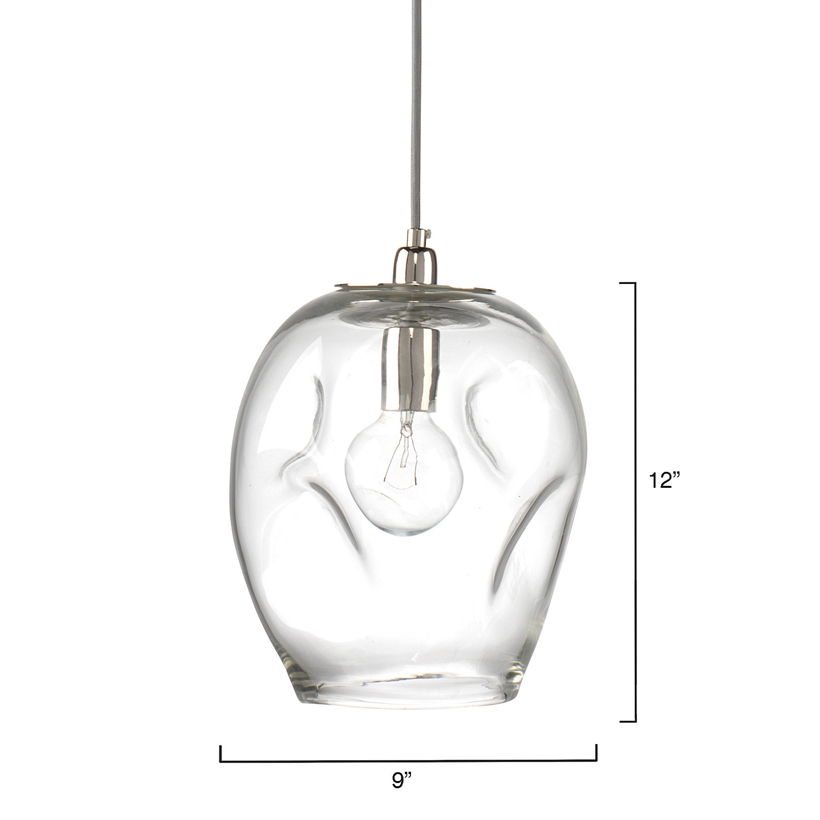 Tyndall 1-Light Pendant, Clear