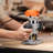 Wood Router, 1.25HP 800W, Compact Wood Trimmer Router Combo Tool with Plunge and Fixed Base