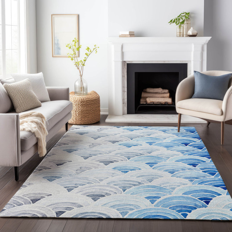 Tapis rectangulaire Cerrito avec envers antidérapant, Rectangulaire 3 pi x 5 pi