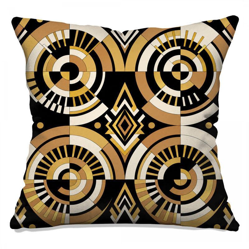 Coussins Art Deco, 18 x 18 inches