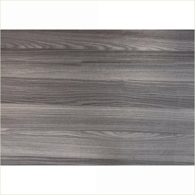 Ensemble de tables basses 3 pièces à aspect bois gris pour le salon, peu encombrantes avec tablettes