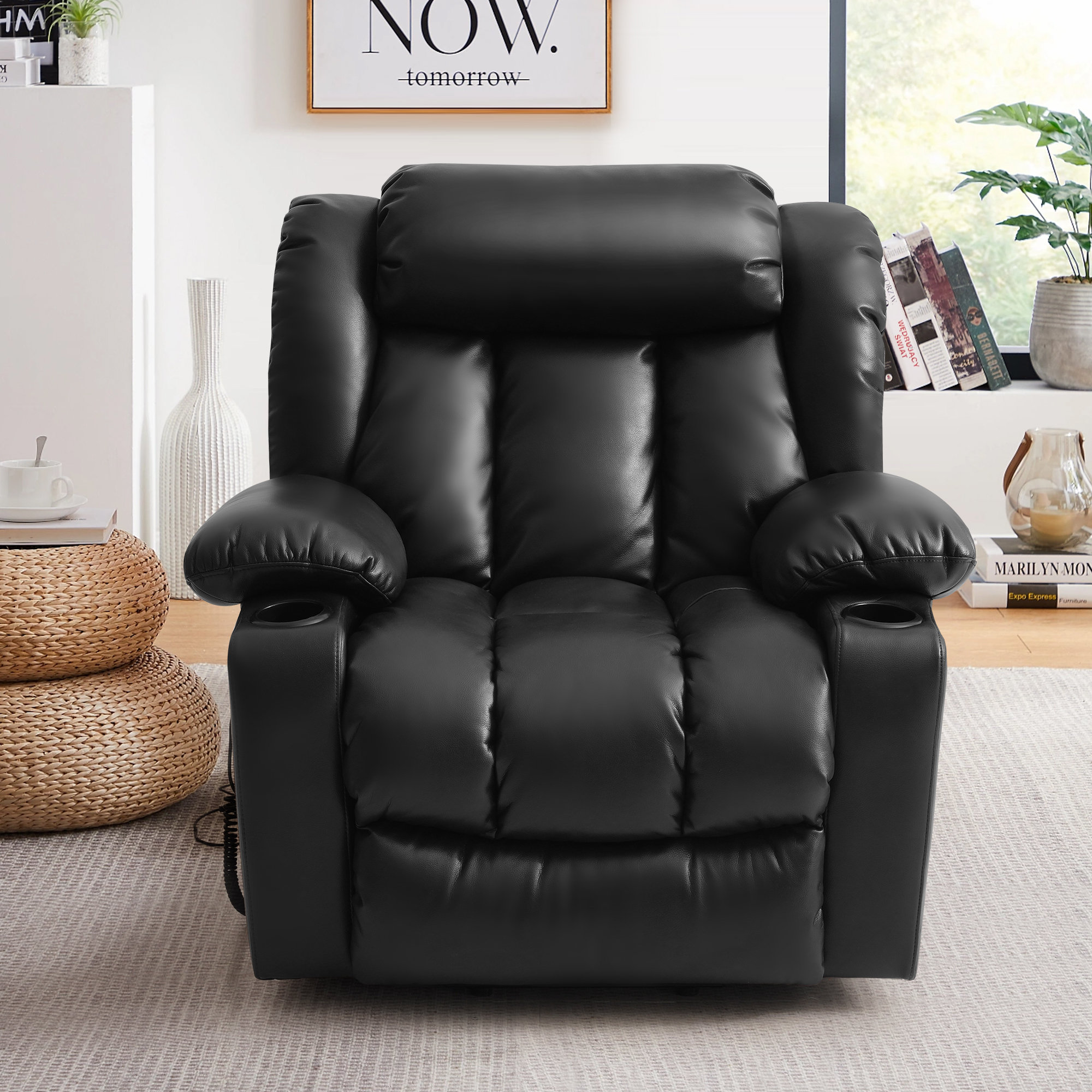 Hokku Designs Daqwan 35.5W Dual Electric Power Lift Recliner