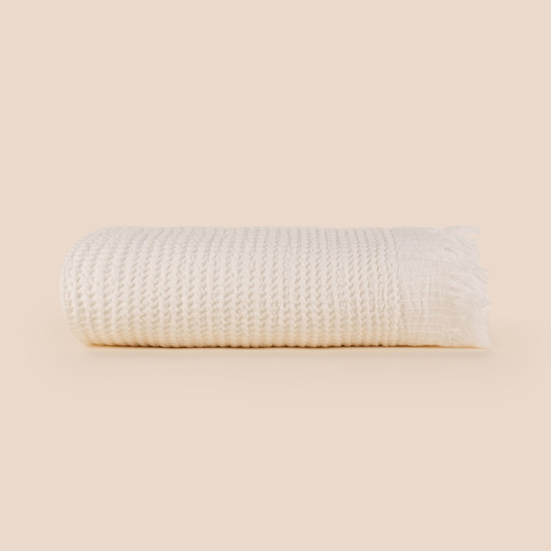 Serviette de plage Halstein, Blanc