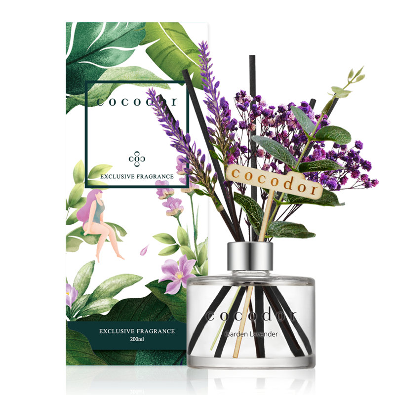 Cocodor Lavender Diffuser 200Ml(6.7Oz)/Flower/Garden Lavender [Set Of 15], Garden Lavender