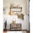 Coat Rack, Coat Stand With 3 Shelves, Hall Tree Free Standing With Hooks For Scarves, Bags, Umbrellas, Steel Frame, Industrial Style, For Entryway, Living Room, Rustic Brown And Black ULCR80X-1068873095