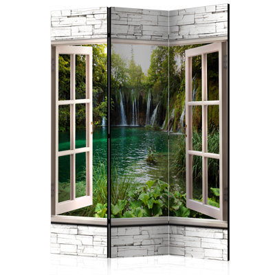 Chorouk Solid Wood Folding Room Divider