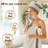 Bathroom Towels Set 4 Piece, 100% Cotton, Ultra Soft, Absorbent And Quick Dry Towel Set, 1 Bath, 1 Hand, 2 Washcloths, Light Beige With Brown Border, Suitable For Men And Women
