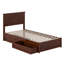 Lit plateforme en bois massif Lamaiyah avec pied de lit et tiroirs de rangement-1928436784-1928436785