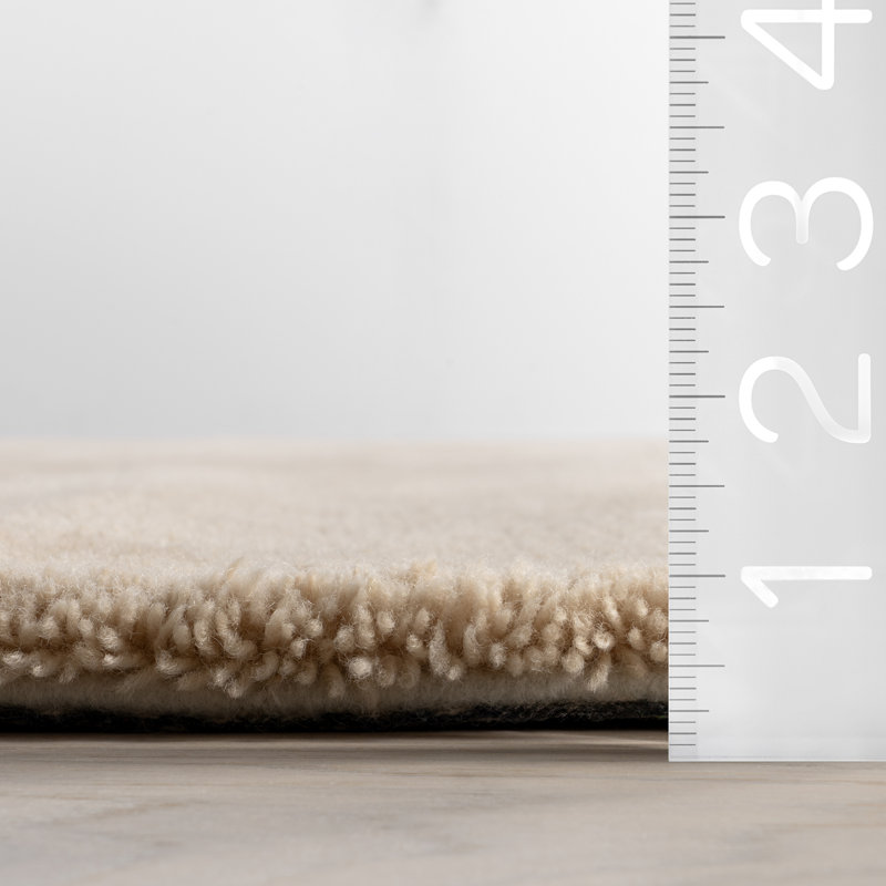 Gaia New Zealand Wool Shag Area Rug, Rectangle 6' x 9'