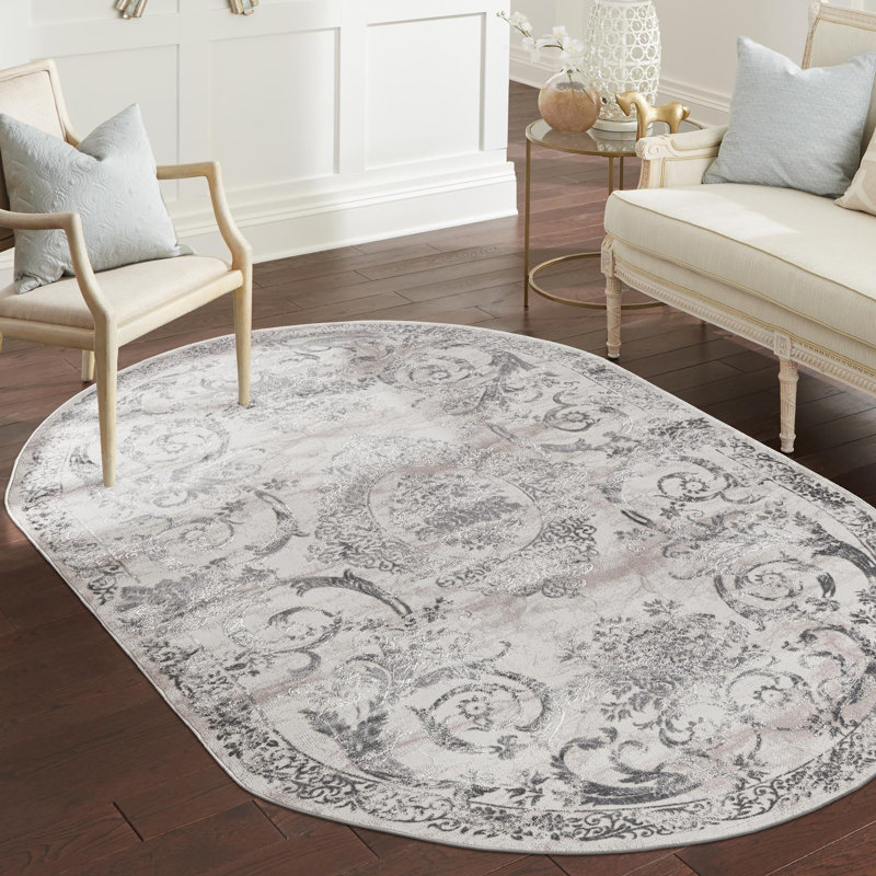 Senter Oriental Indoor Rug, Oval 7'10" x 10'