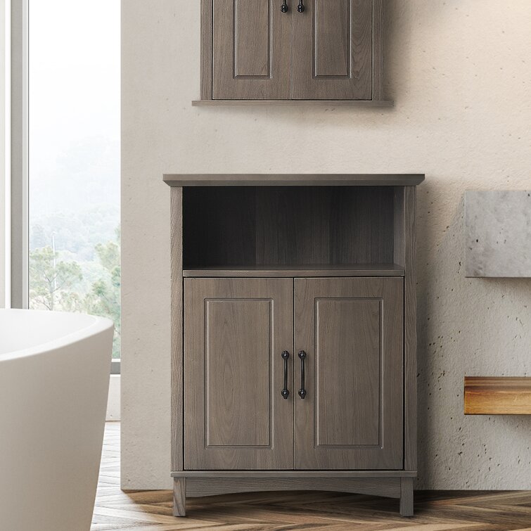 Coventry Over Toilet Open Storage Shelf, Bath Storage Cabinet with 2 Doors  and Open Shelf
