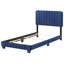 Lit sommier simple Lodi, bleu marine-1472500126-1472500123